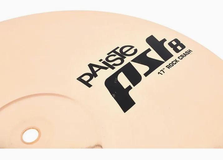 Paiste 17" PST8 Reflector Rock Crash, vista di lato, photo 3
