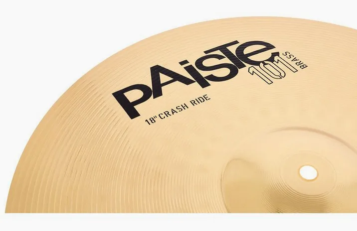Paiste 18" 101 Crash / Ride, vista frontale, photo 3