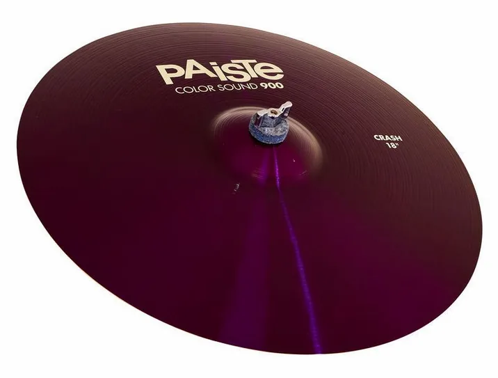 Paiste 18" 900 Color Sound Crash PRP, di fronte su sfondo neutro