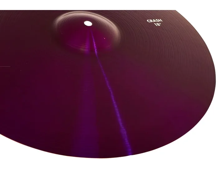 Paiste 18" 900 Color Sound Crash PRP, vista di lato, photo 4