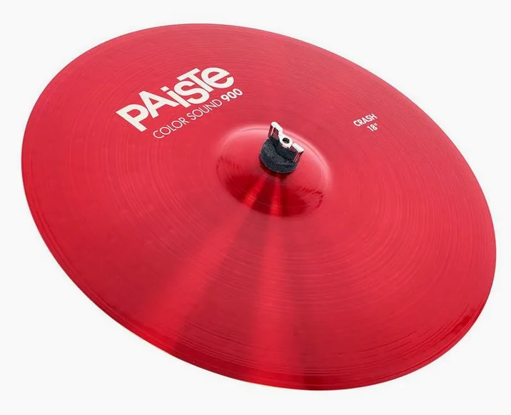 Paiste 18" 900 Color Sound Crash RED, dettaglio frontale