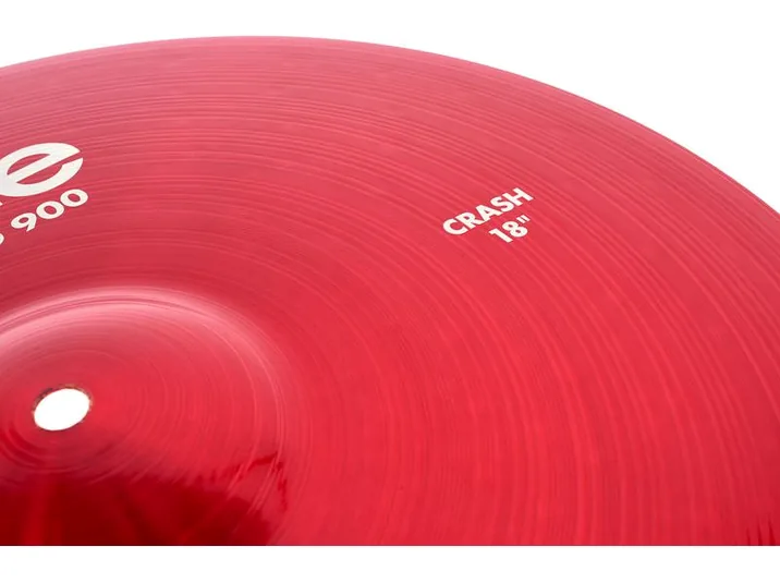 Paiste 18" 900 Color Sound Crash RED, vista dall'alto, photo 4