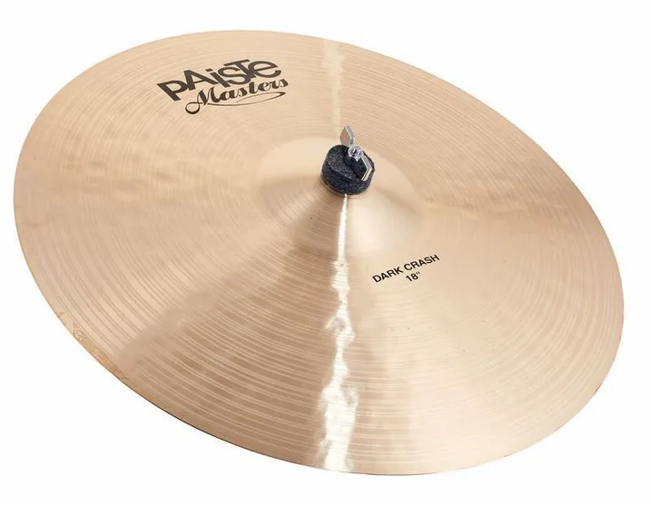 Paiste 18" Masters Dark Crash, di fronte su sfondo neutro