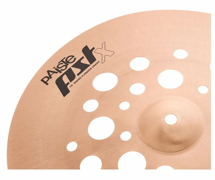 Paiste 18" PSTX Swiss Flanger Crash, vista frontale, photo 3