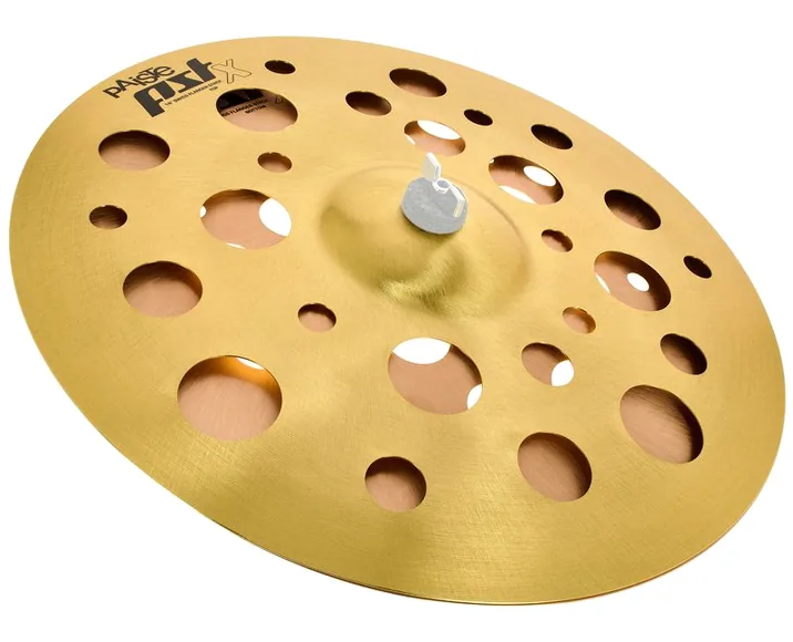 Paiste 18" PSTX Swiss Flanger Stack, vista frontale