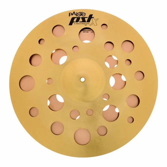Paiste 18" PSTX Swiss Flanger Stack, vista di lato, photo 2
