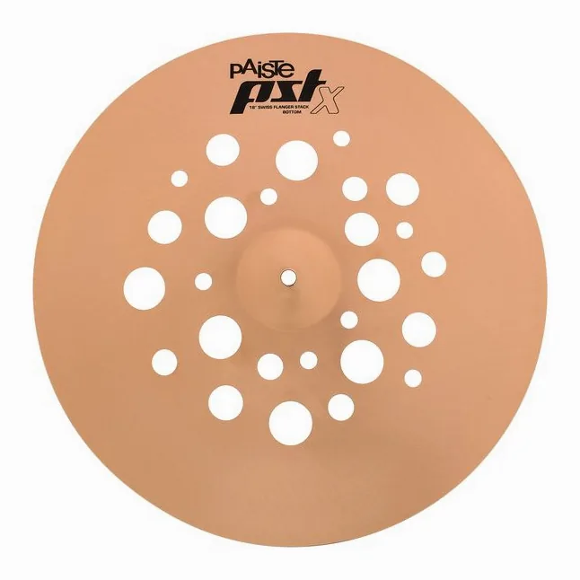 Paiste 18" PSTX Swiss Flanger Stack, su sfondo neutro, photo 4