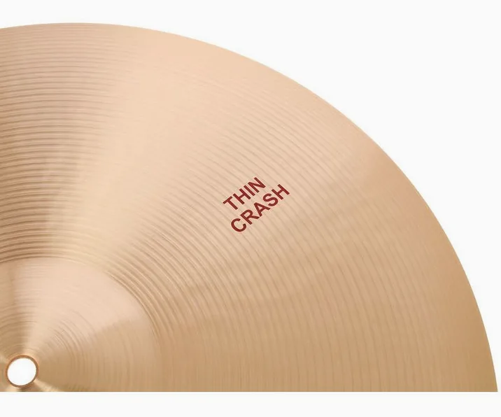 Paiste 18" Thin Crash 602 Series, su sfondo neutro, photo 4