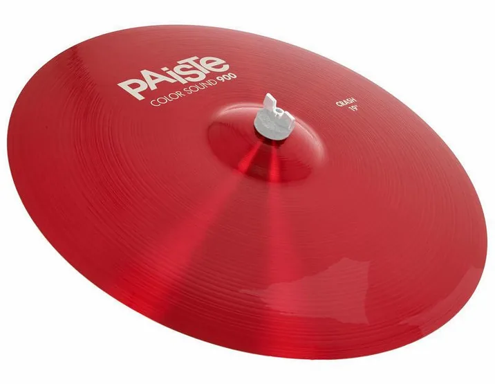 Paiste 19" 900 Color Sound Crash RED, su sfondo neutro