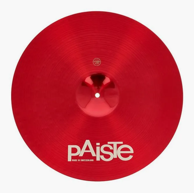 Paiste 19" 900 Color Sound Crash RED, vista frontale, photo 2