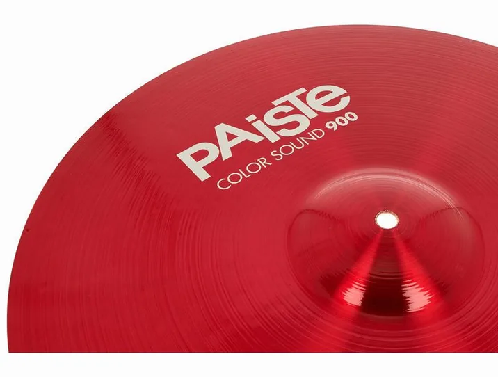 Paiste 19" 900 Color Sound Crash RED, vista frontale, photo 3