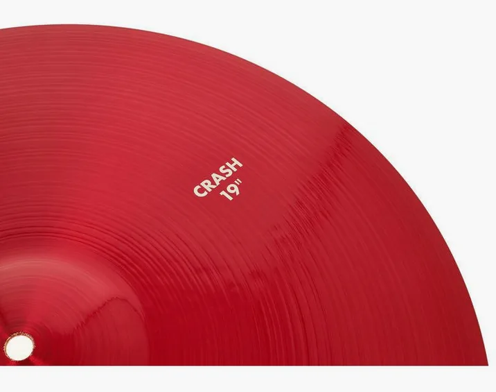 Paiste 19" 900 Color Sound Crash RED, vista frontale, photo 4