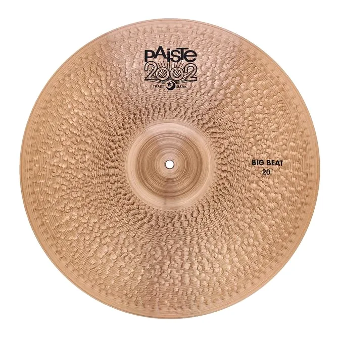 Paiste 20" 2002 Black Big Beat Cymbal, vista frontale, photo 2