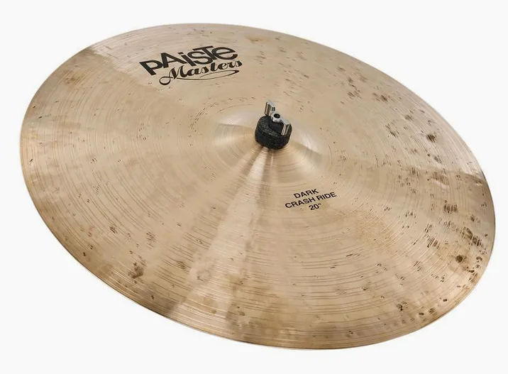 Paiste 20" Masters Dark Crash Ride, di fronte su sfondo neutro