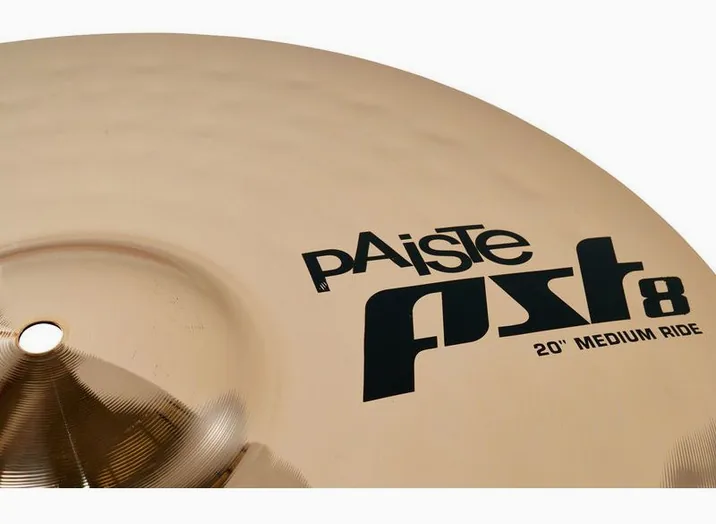 Paiste 20" PST8 Reflector Medium Ride, dettaglio ravvicinato, photo 3