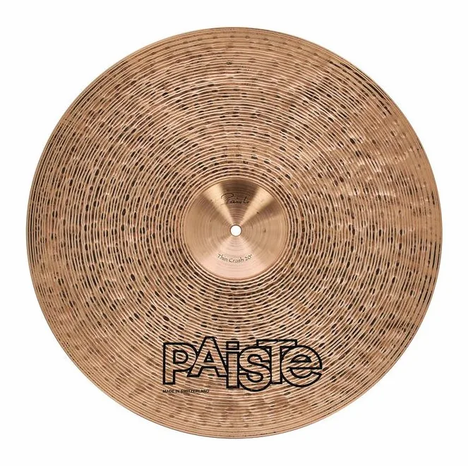 Paiste 20" Traditional Thin Crash, vista frontale, photo 2
