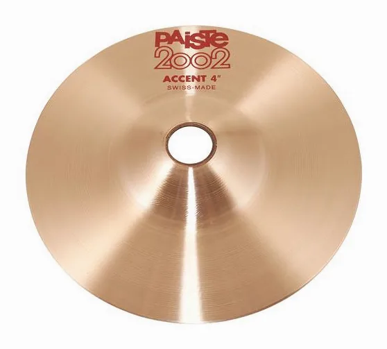 Paiste 2002 04" Accent Cymbal, di fronte su sfondo neutro
