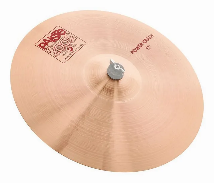 Paiste 2002 Classic 17" Power Crash, di fronte su sfondo neutro