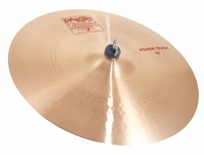 Paiste 2002 Classic 18" Power Crash, di fronte su sfondo neutro
