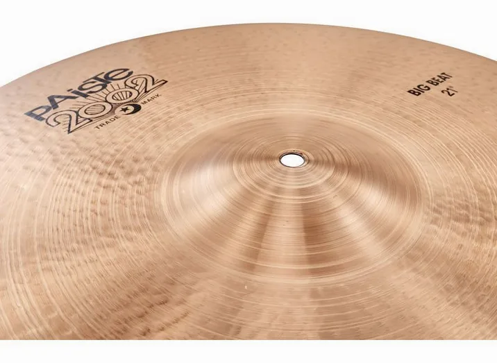 Paiste 21" 2002 Black Big Beat Cymbal, vista di tre quarti, photo 3
