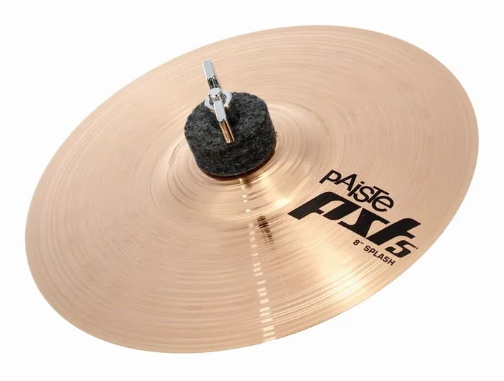 Paiste PST5 08" Splash '14, di fronte su sfondo neutro