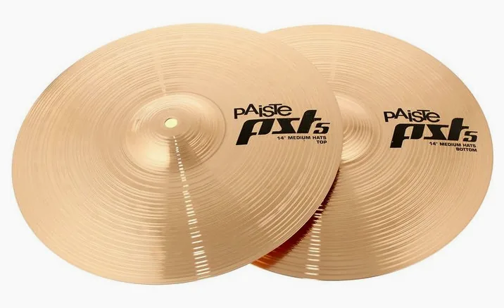 Paiste PST5 14" Medium Hi-Hat '14, vista di tre quarti, photo 2