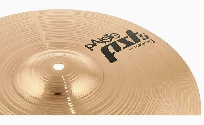 Paiste PST5 14" Medium Hi-Hat '14, vista di tre quarti, photo 4