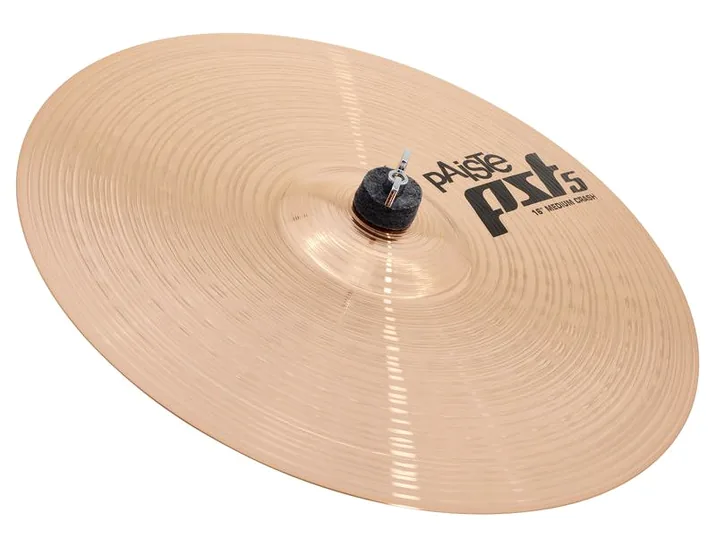 Paiste PST5 16" Medium Crash '14, di fronte su sfondo neutro
