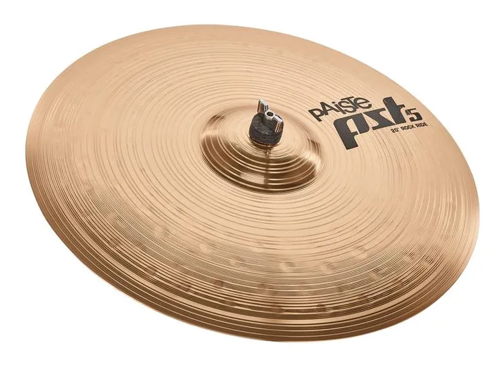 Paiste PST5 20" Rock Ride '14, su sfondo neutro