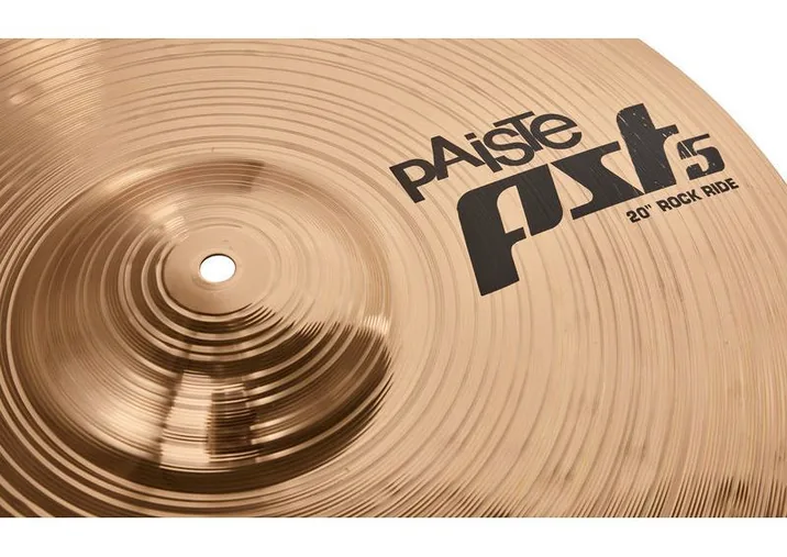 Paiste PST5 20" Rock Ride '14, su sfondo neutro, photo 3