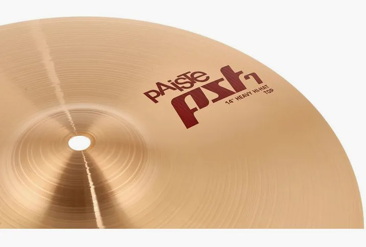Paiste PST7 14" Heavy Hi-Hat, vista frontale, photo 4