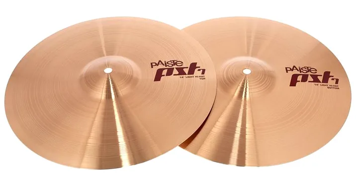 Paiste PST7 14" Light Hi-Hat, dettaglio ravvicinato, photo 2