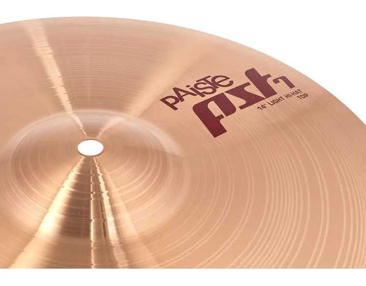 Paiste PST7 14" Light Hi-Hat, vista frontale, photo 4
