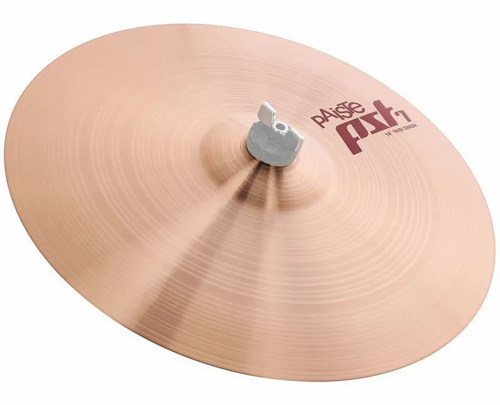 Paiste PST7 14" Thin Crash, di fronte su sfondo neutro