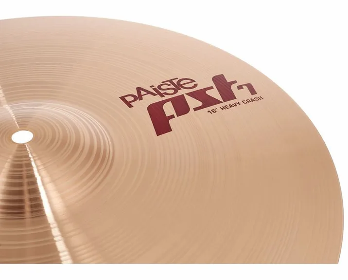 Paiste PST7 16" Heavy Crash, su sfondo neutro, photo 3