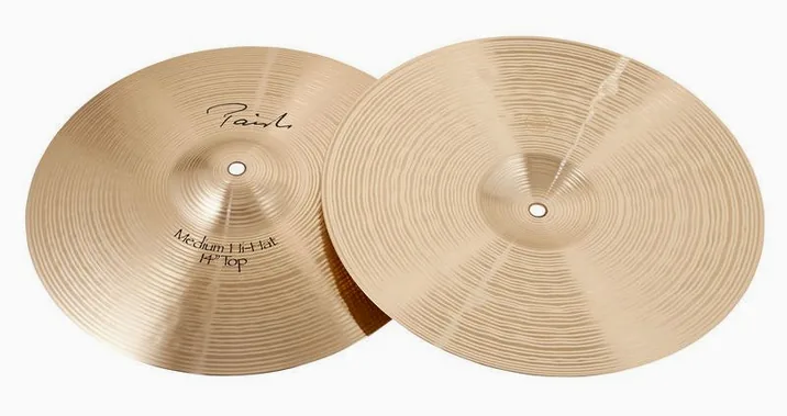 Paiste 14" Signature Medium Hi-Hat, vista di lato, photo 2