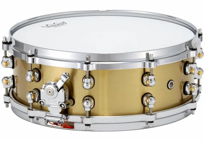 Pearl 14"x05" Reference One Brass, di fronte su sfondo neutro