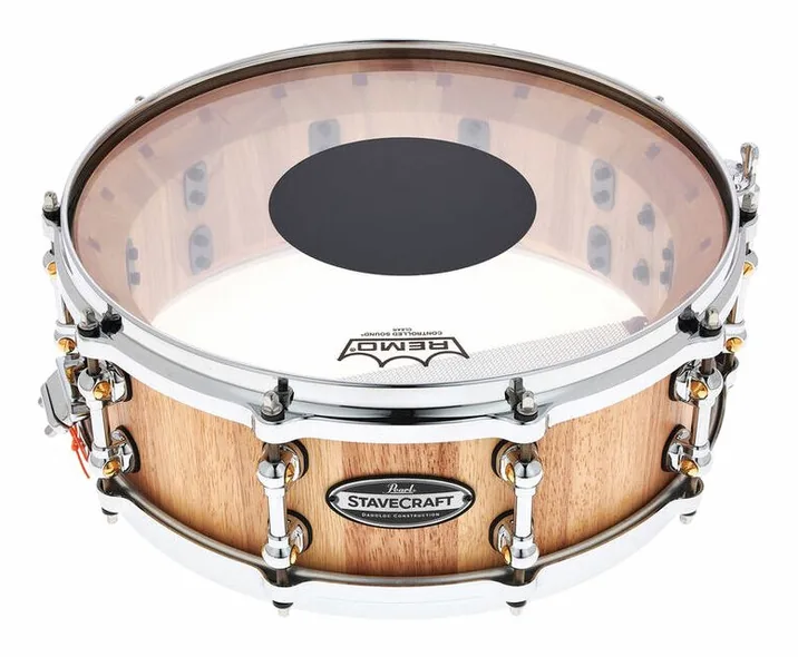 Pearl 14"x05" StaveCraft Thai Oak, dettaglio frontale