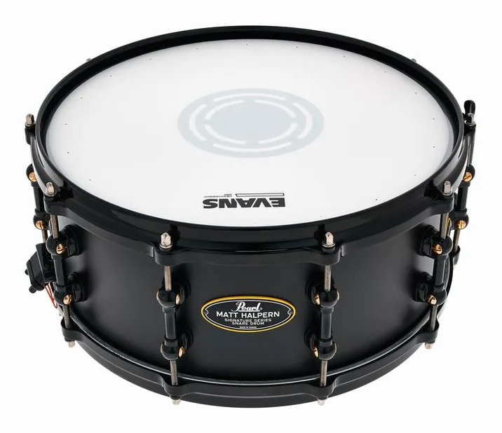 Pearl 14"x06" Matt Halpern Signature, di fronte su sfondo neutro