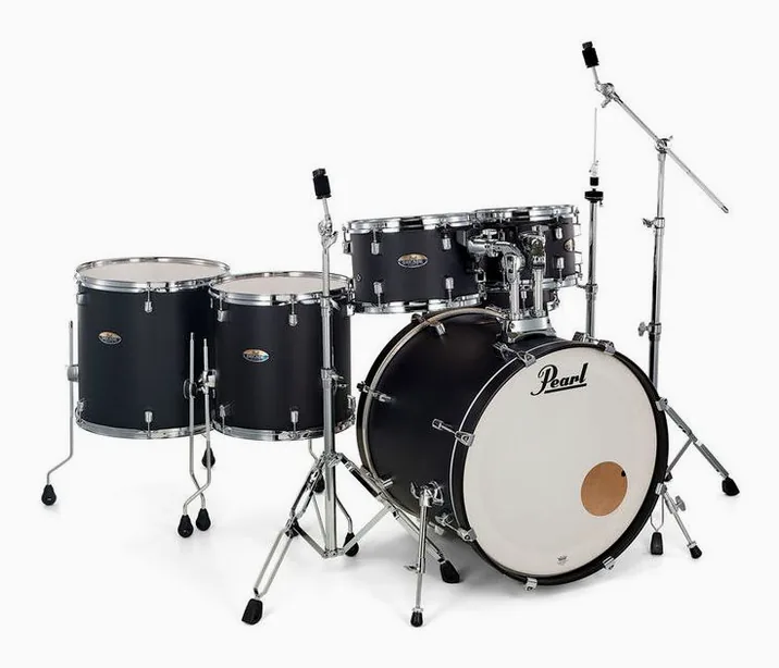 Pearl Decade Maple 6pc Satin Black, vista di tre quarti, photo 3