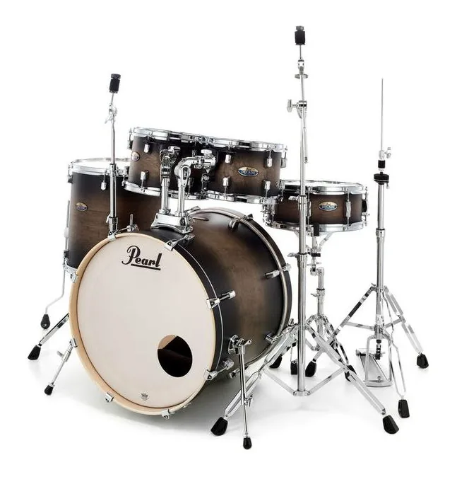 Pearl Decade Maple Studio BK Burst, dettaglio frontale