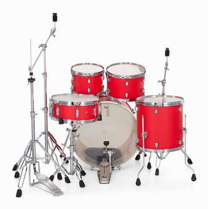 Pearl Decade Maple Studio Racing Red, vista frontale, photo 4