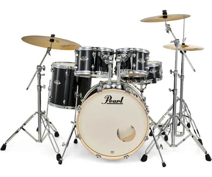 Pearl Export 20" Studio Jet Black, vista di tre quarti, photo 2