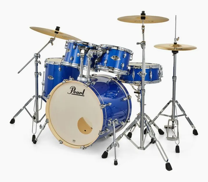 Pearl Export 20" Studio Mid. Blue, vista frontale