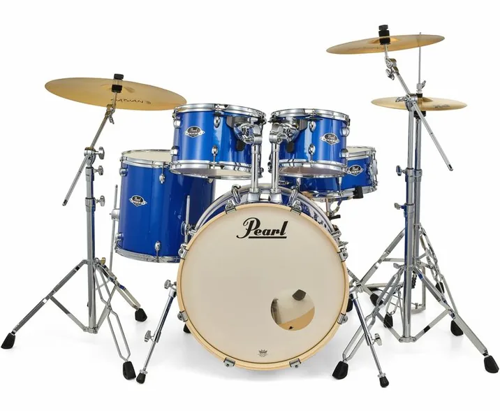 Pearl Export 20" Studio Mid. Blue, vista frontale, photo 2