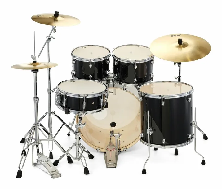Pearl Export 22" Rock Jet Black, vista frontale, photo 4