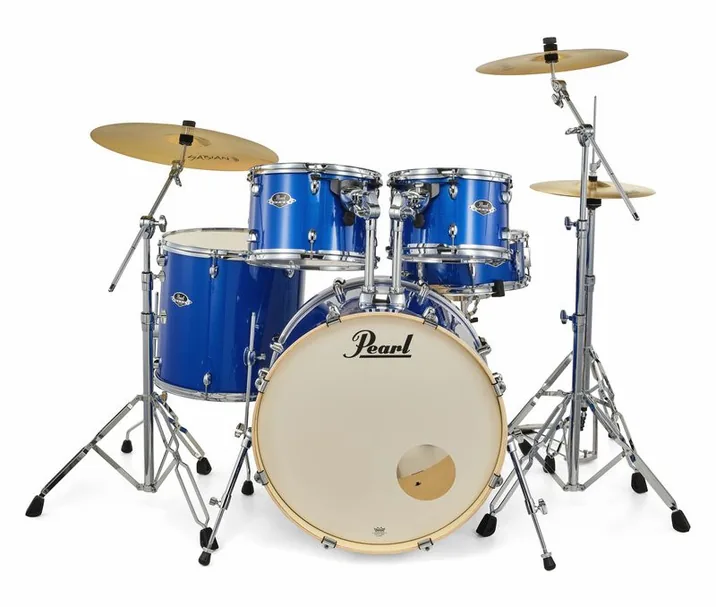 Pearl Export 22" Rock Mid. Blue, su sfondo neutro, photo 2