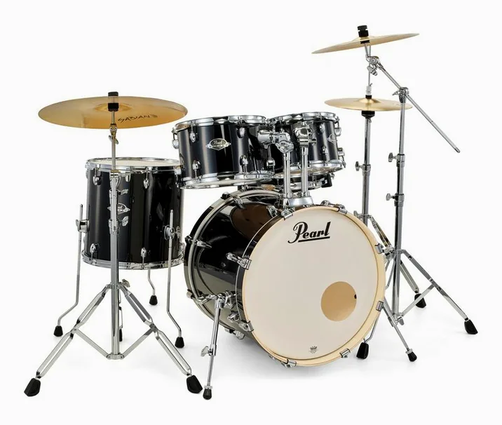 Pearl Export 22" Standard Jet Black, vista frontale, photo 3
