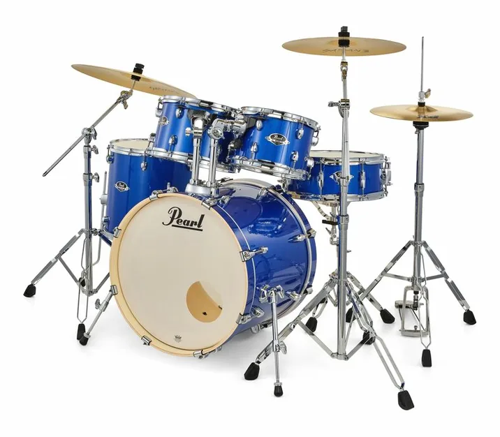 Pearl Export 22" Standard Mid. Blue, dettaglio frontale