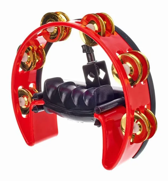 Pearl PTM50BHR Ultra Grip Tambourine, vista dall'alto, photo 4